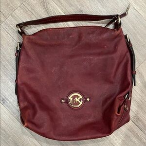 Michael Kors Stockard Leather Large Shoulder Bag